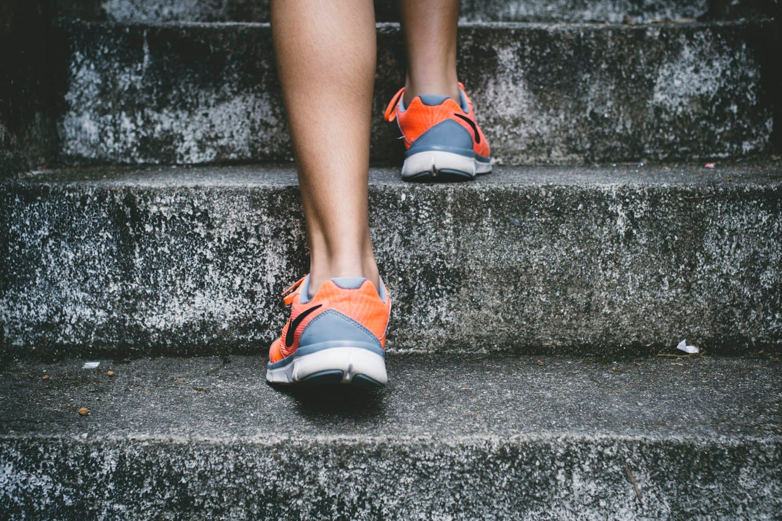 Person walking outdoors for daily steps